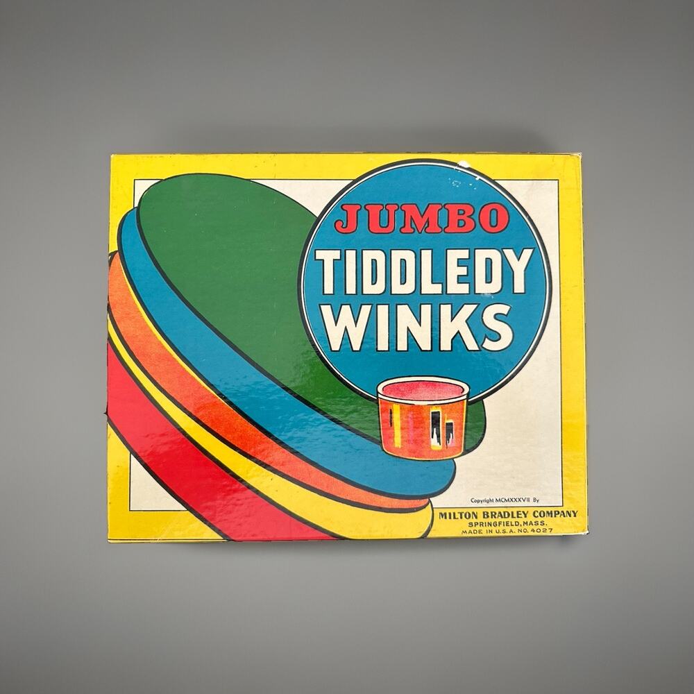 Jumbo Tiddledy Winks Game by Milton Bradley Sealed Excellent Condition Made USA